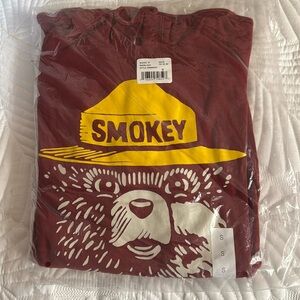 Sonoma Red Pullover Smokey the Bear Hoodie NWT